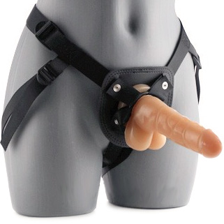 Harness with Removable Dildo