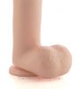 Basic Large Suction Cup Dildo close-up of testicles