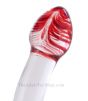 Red Head Glass Double Dildo painted head