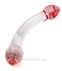 Red Head Glass Double Dildo thin shaft